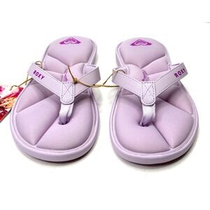 Roxy Rays ladies Flat comfy Sandals Purple Size 7 NWT